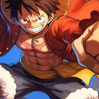 One Piece Luffy and Boa wallpaper