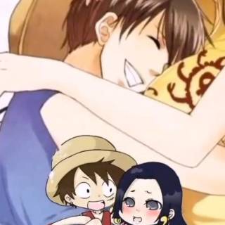 One Piece Luffy and Boa wallpaper