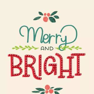 Be merry and bright wallpaper