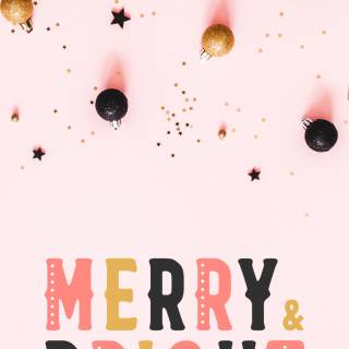 Be merry and bright wallpaper