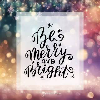 Be merry and bright wallpaper