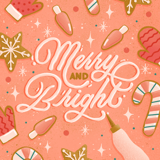 Be merry and bright wallpaper