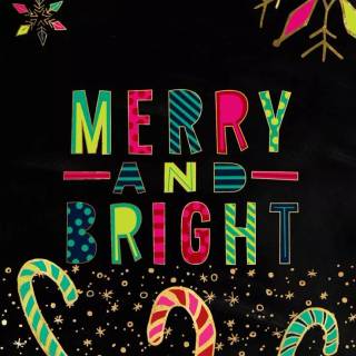 Be merry and bright wallpaper