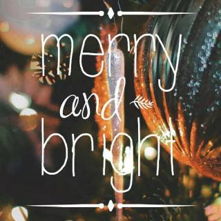 Be merry and bright wallpaper