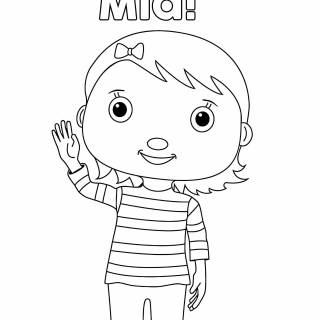 Little Baby Bum Mia wallpaper