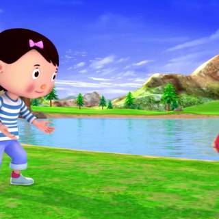 Little Baby Bum Mia wallpaper