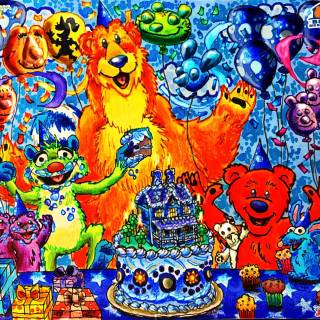 Bear In The Big Blue House 4k wallpaper