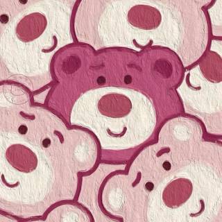 Preppy teddy bear wallpaper