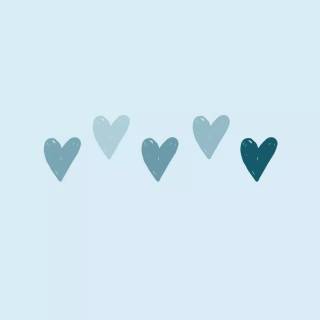 Cute blue hearts wallpaper