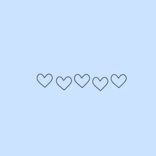 Cute blue hearts wallpaper