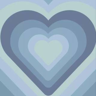 Cute blue hearts wallpaper