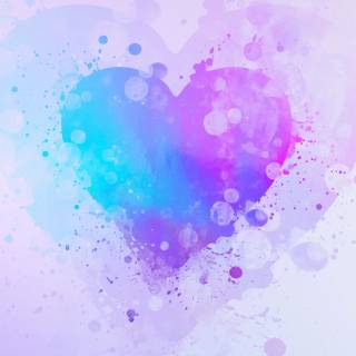 Cute blue hearts wallpaper