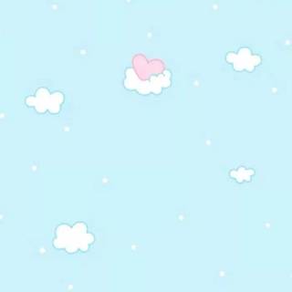 Cute blue hearts wallpaper