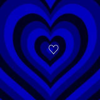 Cute blue hearts wallpaper