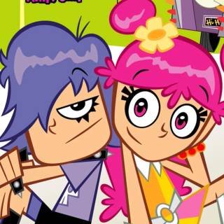 Hi Hi Puffy AmiYumi 4k wallpaper