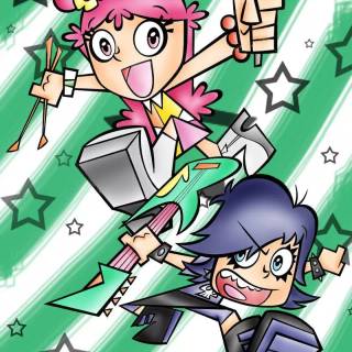 Hi Hi Puffy AmiYumi phone wallpaper