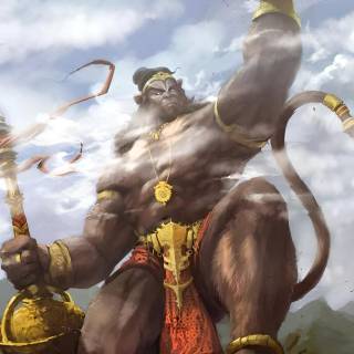 Hanuman aesthetic wallpaper