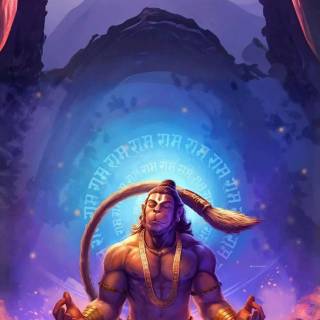 Hanuman aesthetic wallpaper