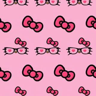 Hello Kitty bow wallpaper