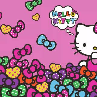 Hello Kitty bow wallpaper