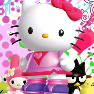 Hello Kitty bow wallpaper