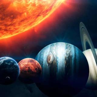 Sun solar system wallpaper