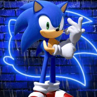Blue Sonic wallpaper
