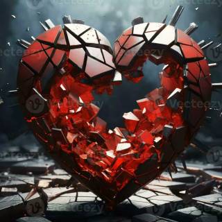 Shattered heart wallpaper