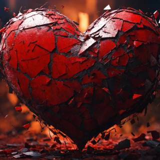 Shattered heart wallpaper