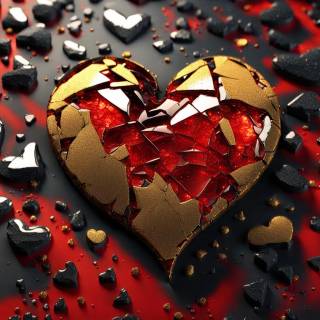 Shattered heart wallpaper