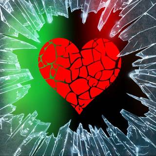 Shattered heart wallpaper