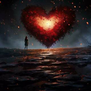 Shattered heart wallpaper