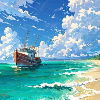 Anime blue iPhone wallpaper