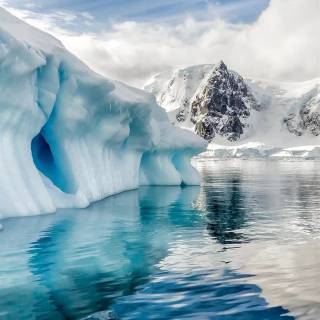 Icy and cold Earth wallpaper