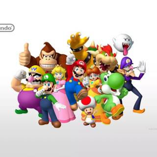 Mario and friends wallpaper