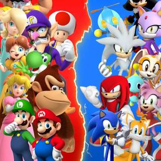 Mario and friends wallpaper