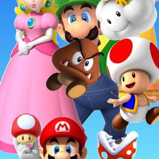 Mario and friends wallpaper