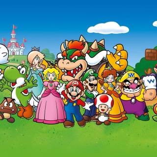 Mario and friends wallpaper