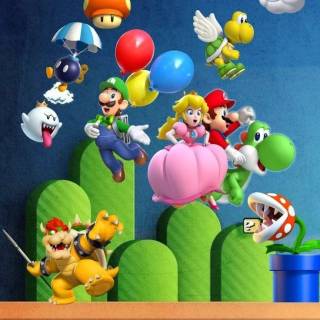 Mario and friends wallpaper