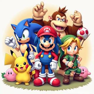Mario and friends wallpaper