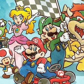 Mario and friends wallpaper