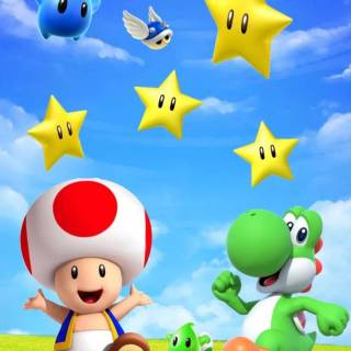 Mario and friends wallpaper