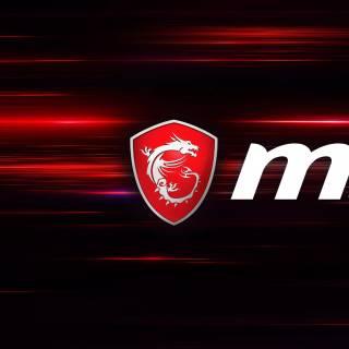 Red MSI wallpaper