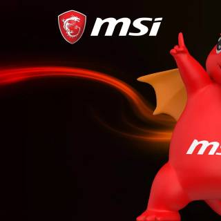 Red MSI wallpaper