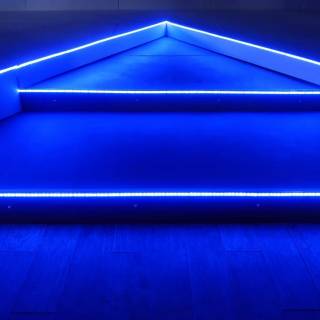 Blue led lights wallpaper