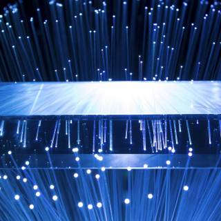 Blue led lights wallpaper