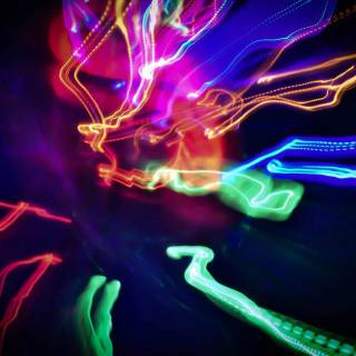 Blue led lights wallpaper