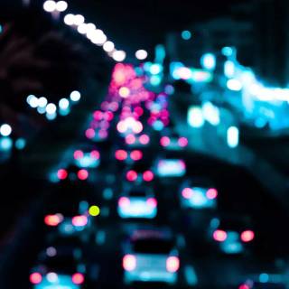 Blue led lights wallpaper