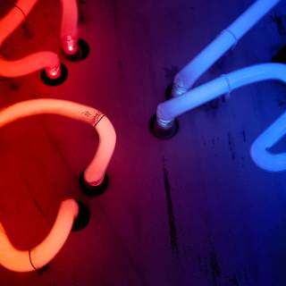 Blue led lights wallpaper