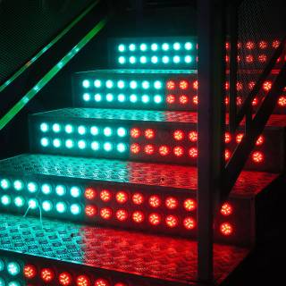 Blue led lights wallpaper